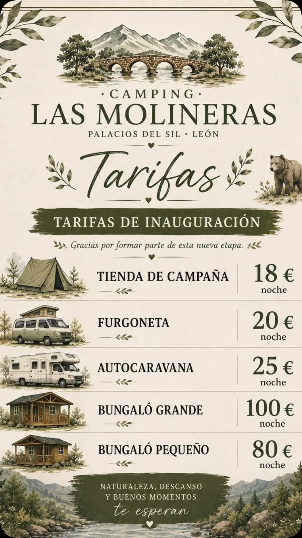 Precios de los alojamientos Preview